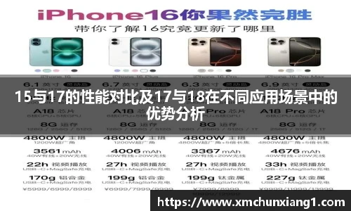 15与17的性能对比及17与18在不同应用场景中的优势分析